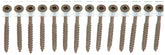 Senco 08D Series 08D250W Deck Screw, Flat Head, #2 Drive, Steel, Weatherex
